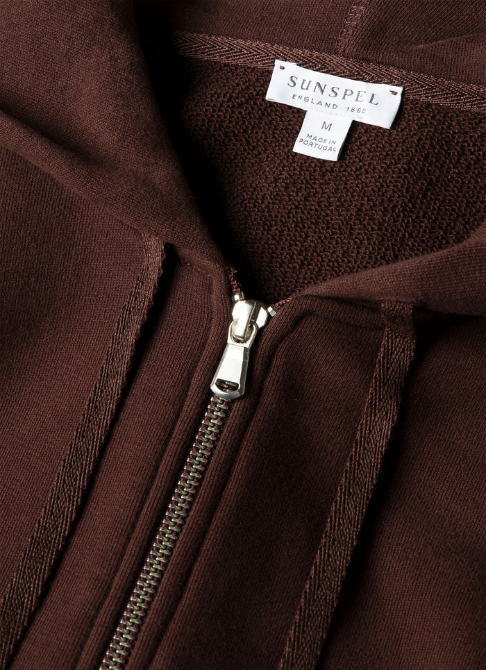 Men's Loopback Zip Hoodie in Bakelite