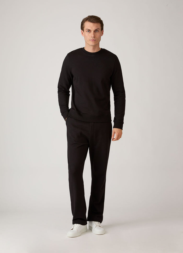 Men's Supima Loopback Sweatshirt in Black