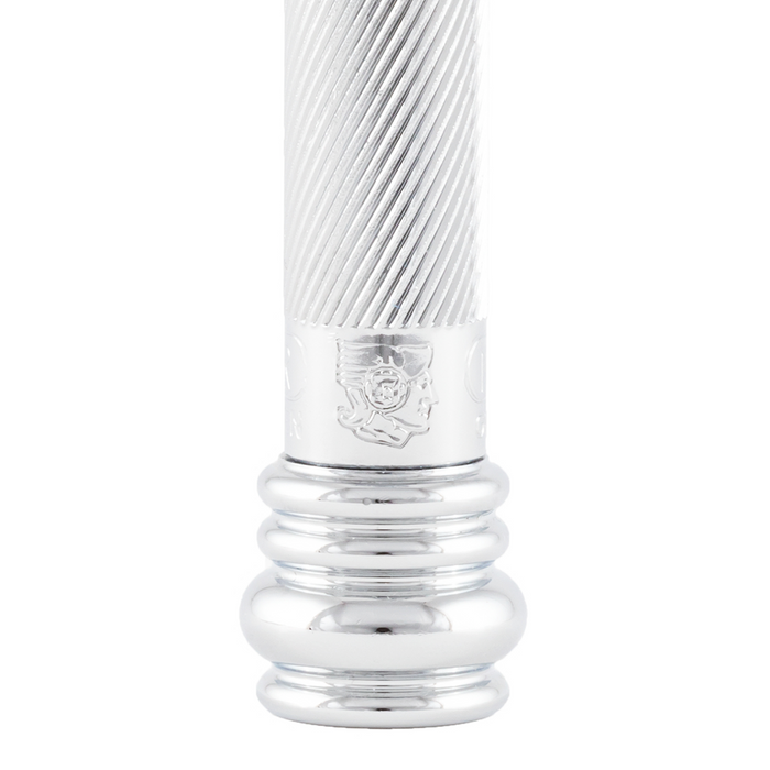 merkur 38c long handle hd barber pole handle safety razor in chrome