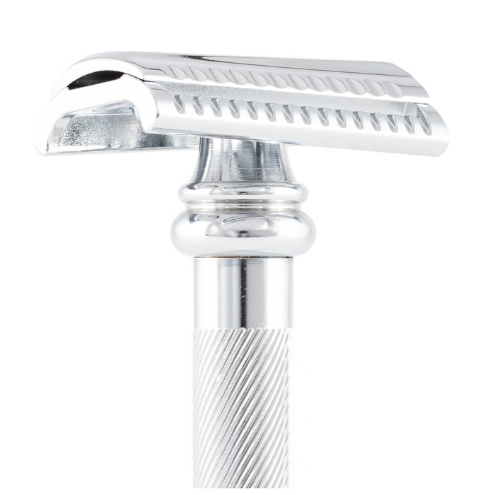Merkur 39C "Sledgehammer" Slant Bar Chrome Barber Pole Double Edge Safety Razor