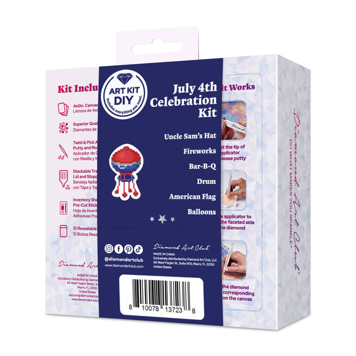 Mini Dazzles™ - 4th of July Celebrations - Diamond Art Club DIY Kit