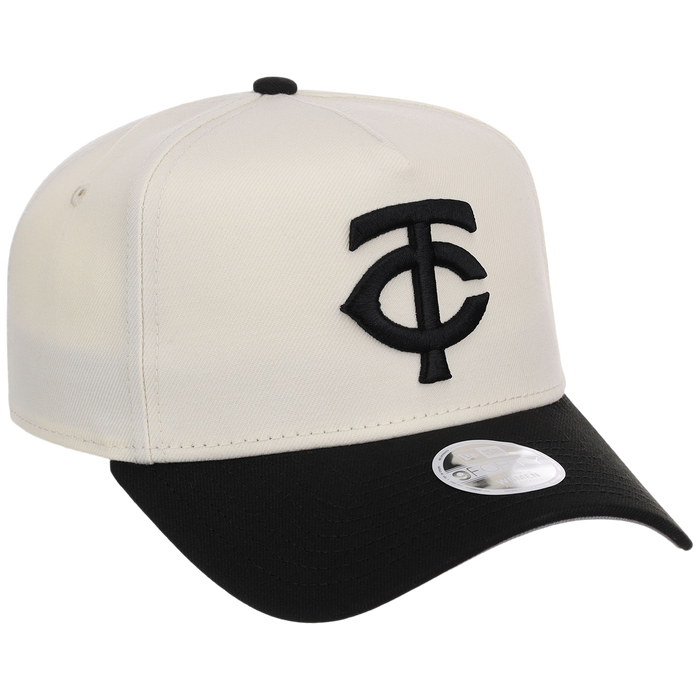 Minnesota Twins Women's New Era 9FORTY Chrome x Black A-Frame