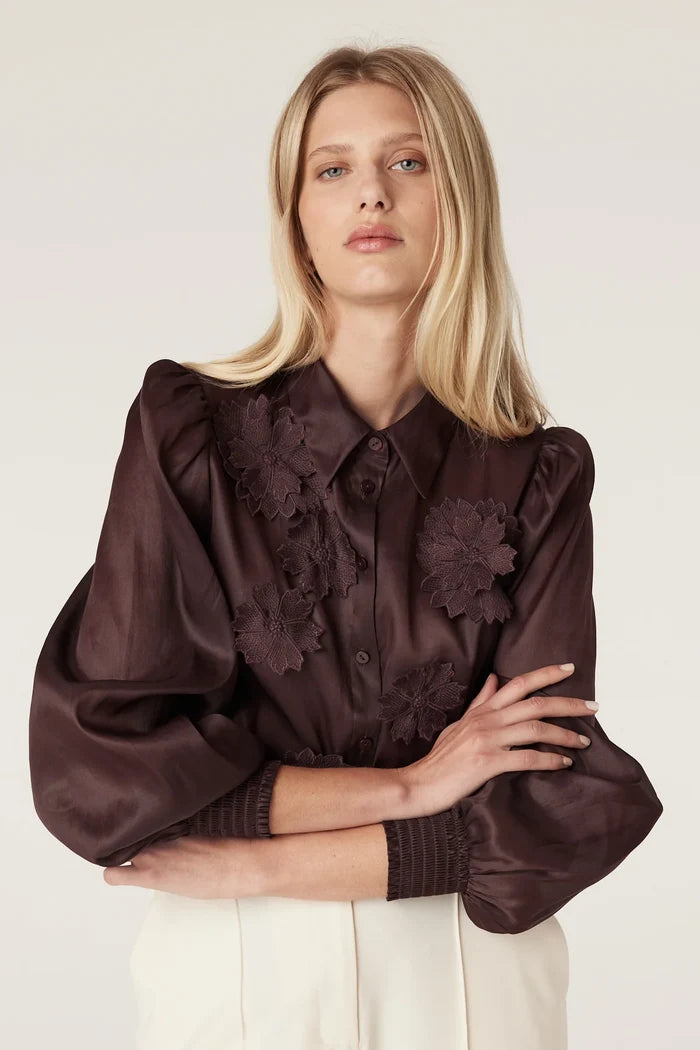 MIRAGE BLOUSE | Raisin - Darling & Domain