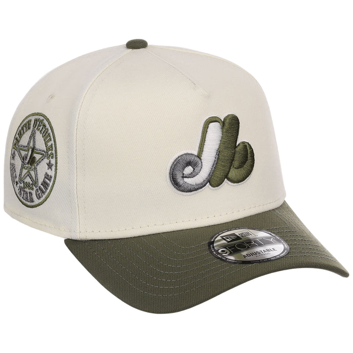 Montreal Expos MLB Chrome Olive New Era 9FORTY