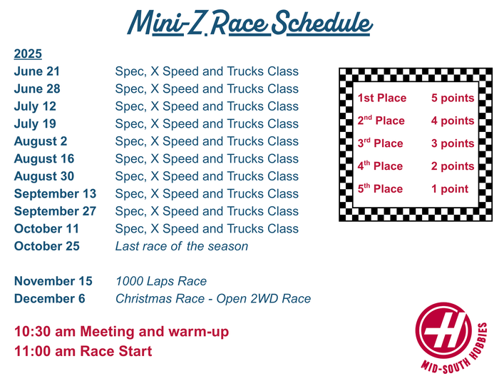 MSH Mini Z Race  Fee