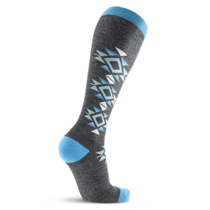 MudGear Mesa Horizon Tall Compression Socks - Gray/Blue (1 Pair)