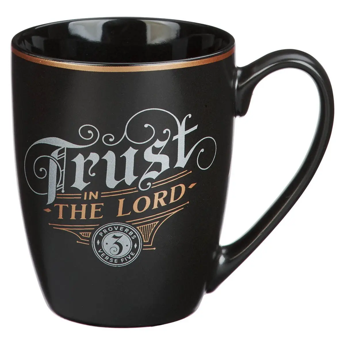 Mug Black Trust in the Lord Prov. 3:5