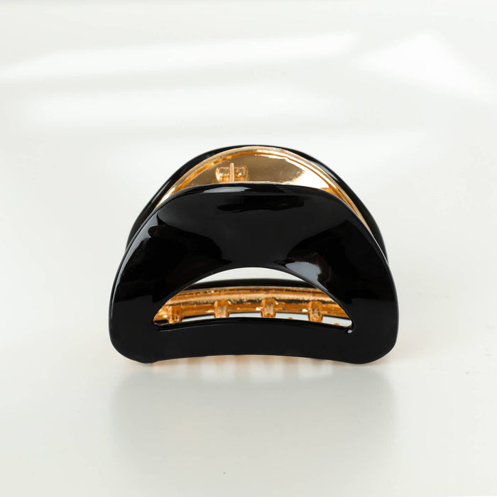 Nadia Solid | Medium Curved Metal Claw Clip