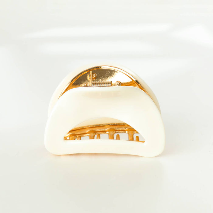 Nadia Solid | Medium Curved Metal Claw Clip