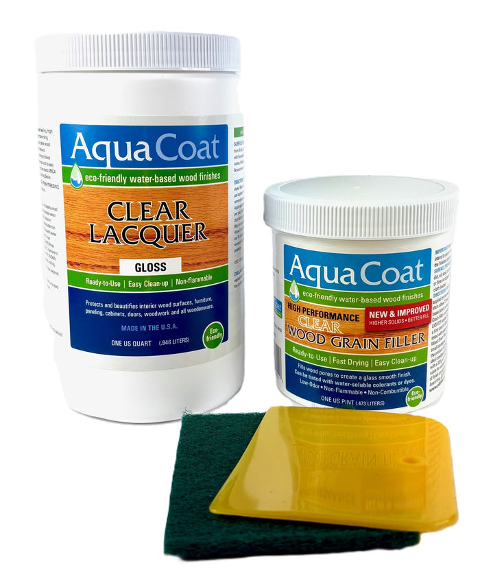 Pint of HP Grain Filler/Quart of Lacquer GLOSS