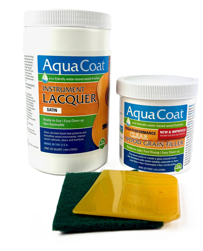 Pint of HP Grain Filler/Quart of Instrument Lacquer SATIN
