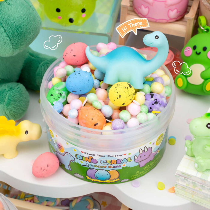 *NEW* Kawaii Slime Company Dino Cereal Crunchy Signature Dome™ Slime