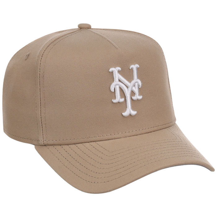 New York Mets Women's New Era 9FORTY Camel A-Frame
