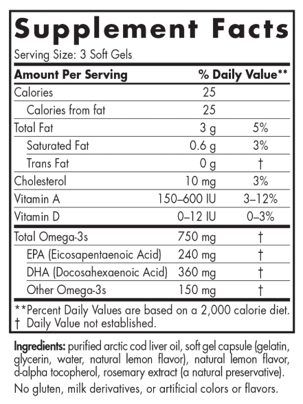 Nordic Naturals: Arctic Cod Liver Oil