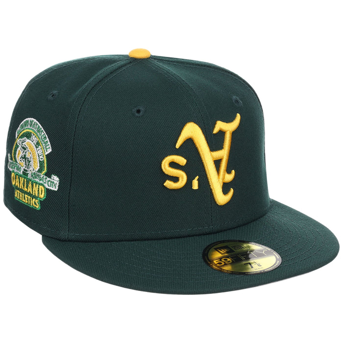 Oakland Athletics MLB Flipmode 2.0 New Era 59FIFTY (Dark Green/Dark Green/Gray)