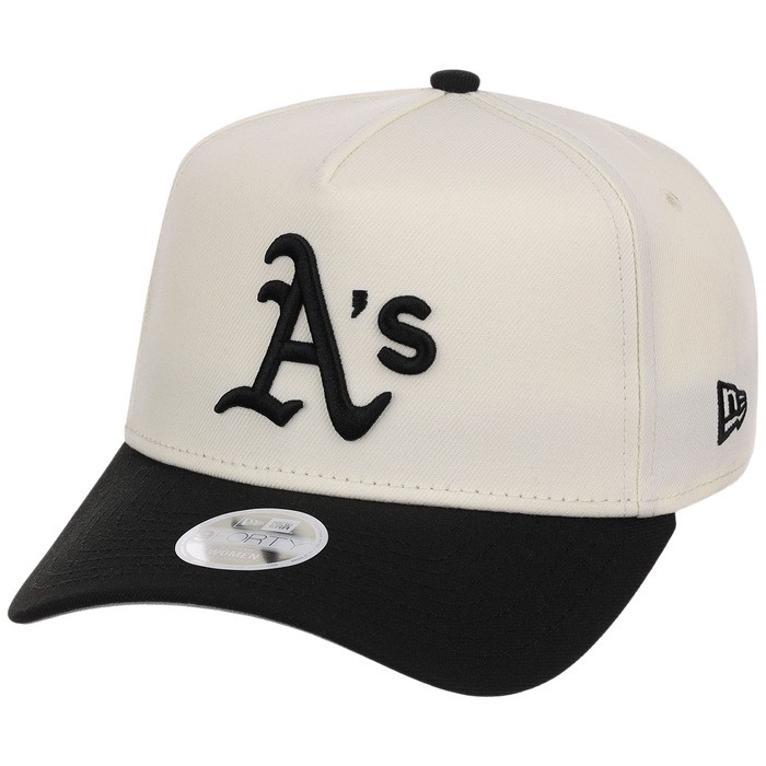 Oakland Athletics Women's New Era 9FORTY Chrome x Black A-Frame