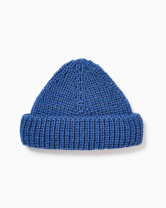 OFS. Short Wool Watch Cap - Indigo