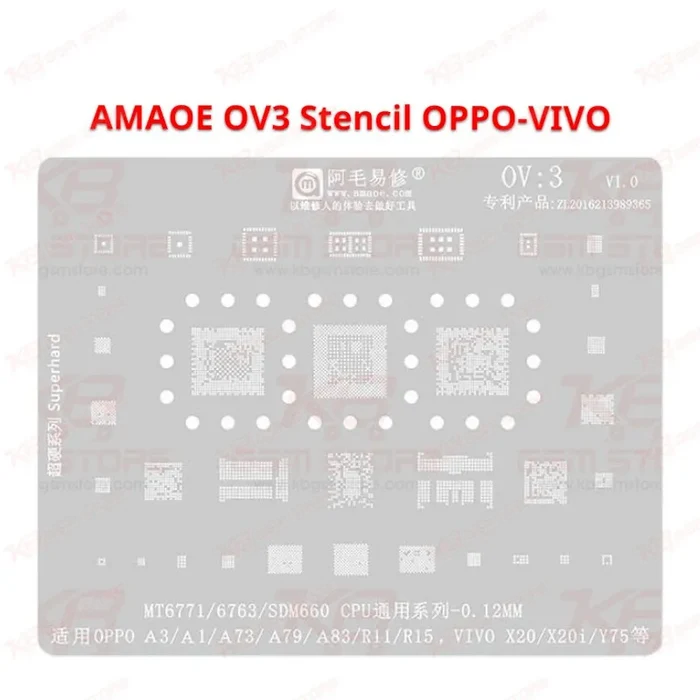 OPPO/VIVO OV3 AMAOE Stencil