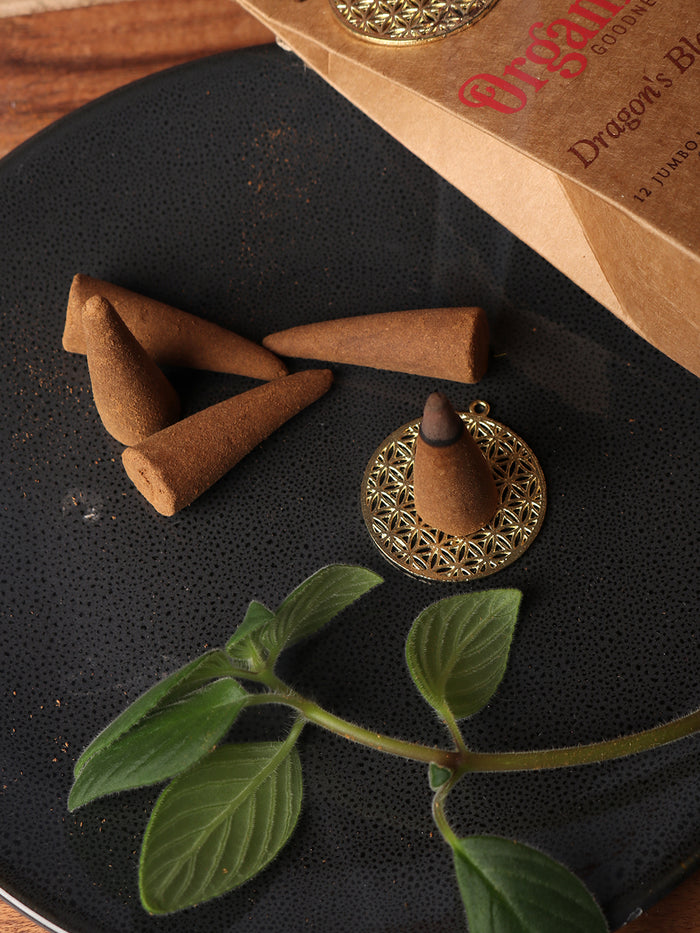 Organic Jumbo Cones Dragons Blood | One Colour-Image 1