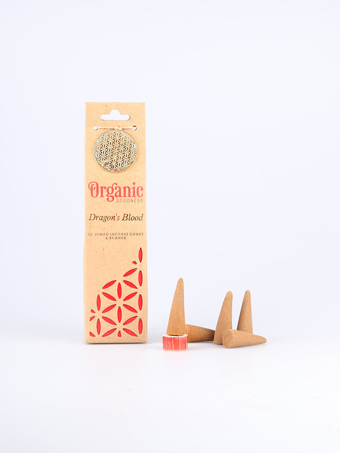 Organic Jumbo Cones Dragons Blood | One Colour-Image 2