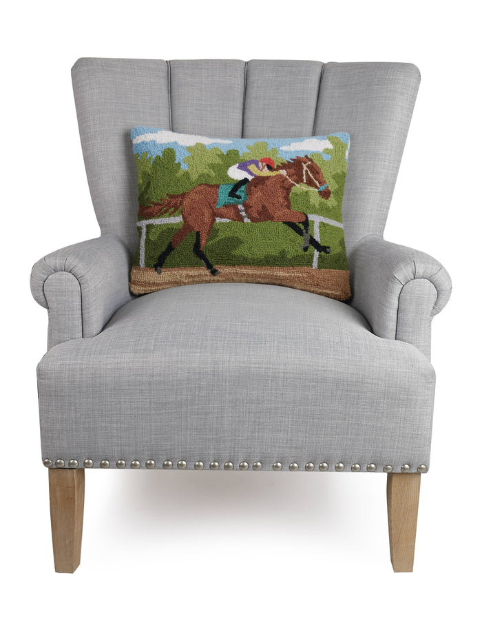 Peking Handicraft - Racing Horse Hook Pillow