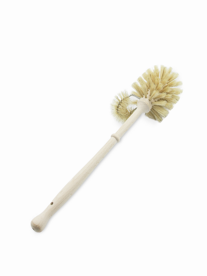 Pig Hair Bristle with Edge Cleaner Toilet Brush
