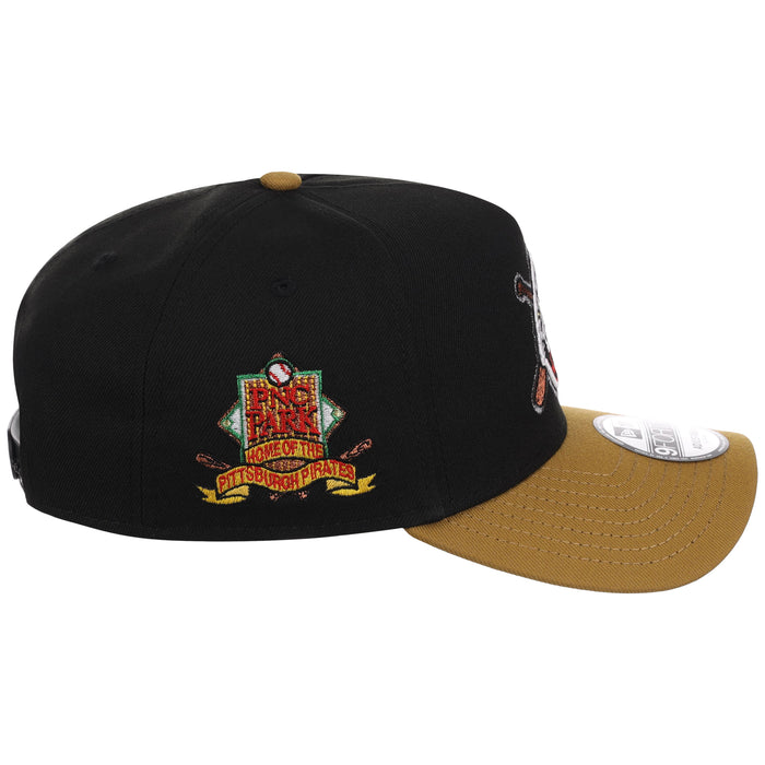 Pittsburgh Pirates MLB Flipmode 2.0 New Era 9FORTY A-Frame (Black/Gold/Gray)