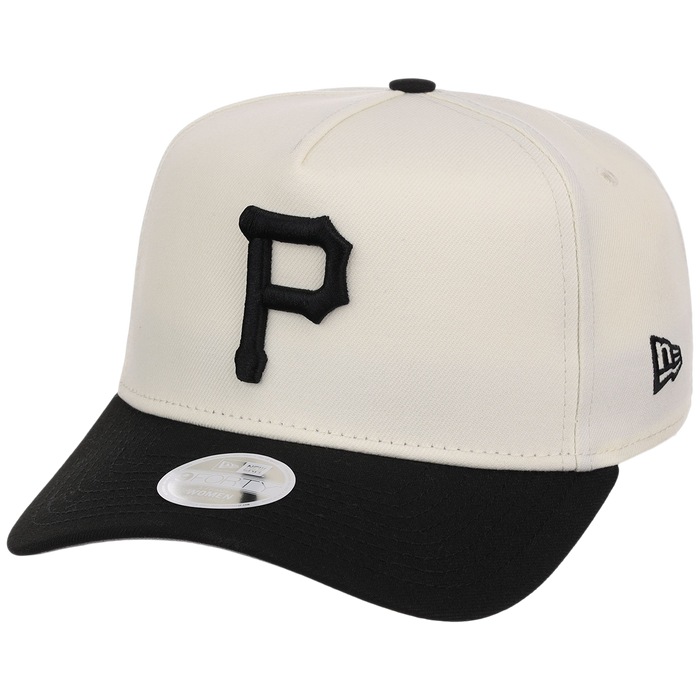 Pittsburgh Pirates Women's New Era 9FORTY Chrome x Black A-Frame