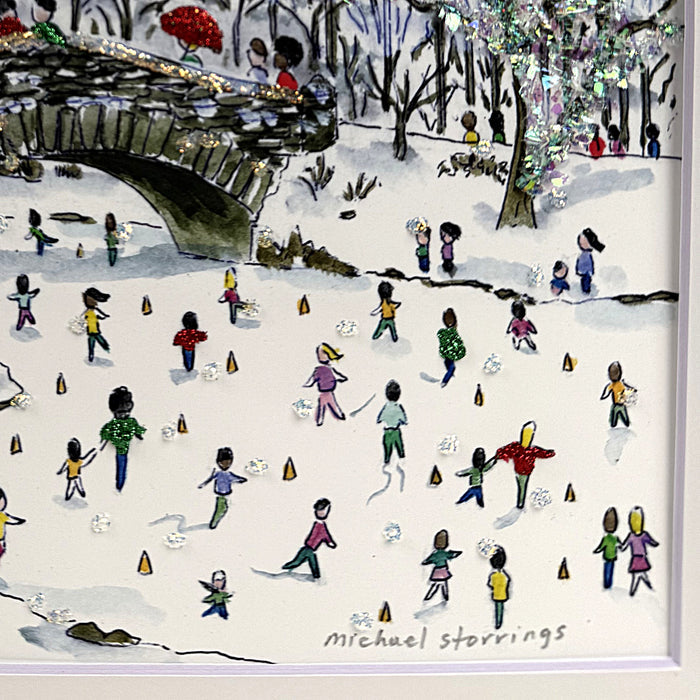 Plaza Winter Print - Michael Storrings