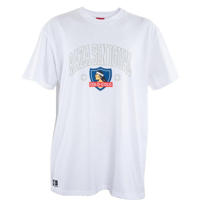 Polera Colo Colo Urbano "Raza Sin Igual" Blanca