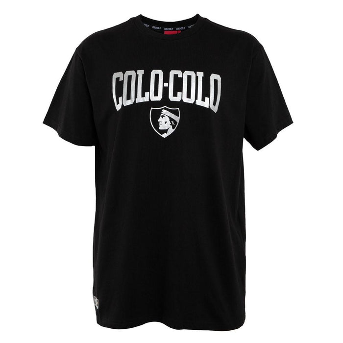 Polera Colo Colo Urbano "Trofeos Gris" Negra