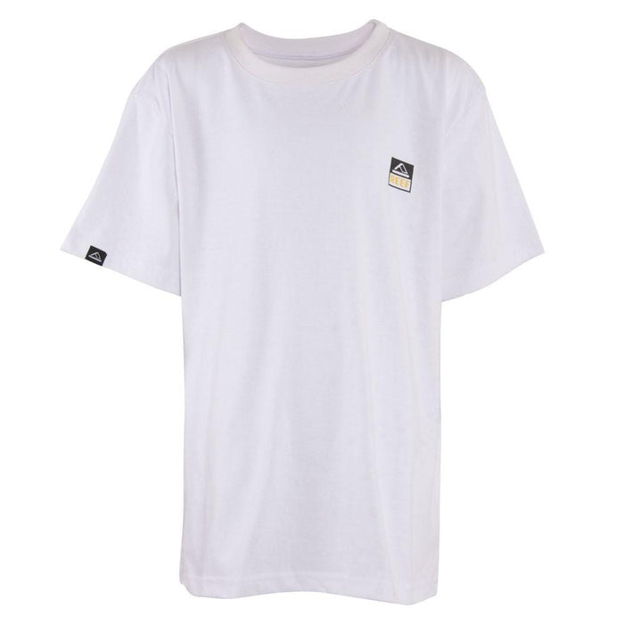 Polera Kids White Logo Black Back