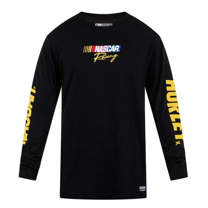 Polera Manga larga Flame Nascar ls Negro