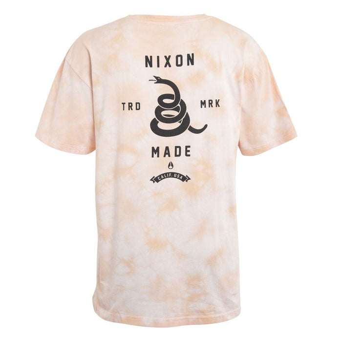 Polera Men Orange Tie Dye Snake