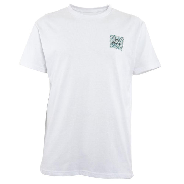 Polera Men White Block Print