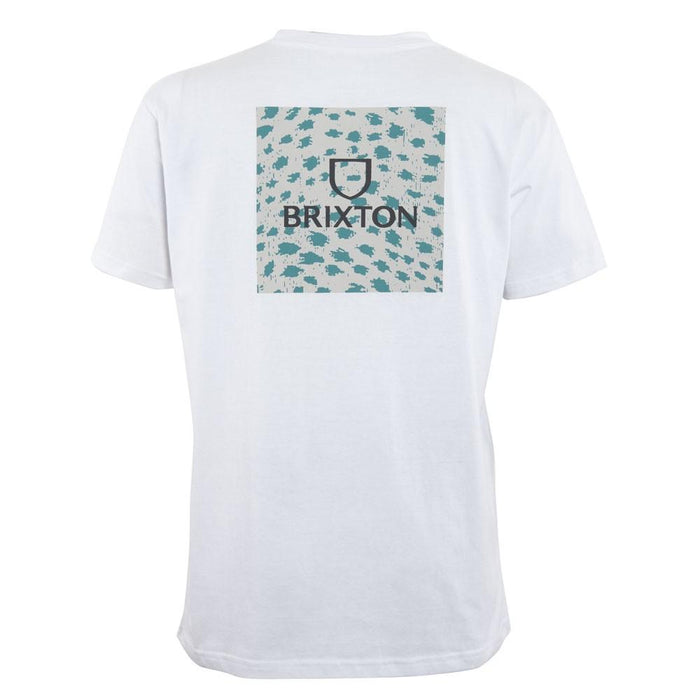 Polera Men White Block Print