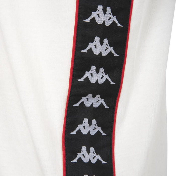 Polera Men White Logo Back Black