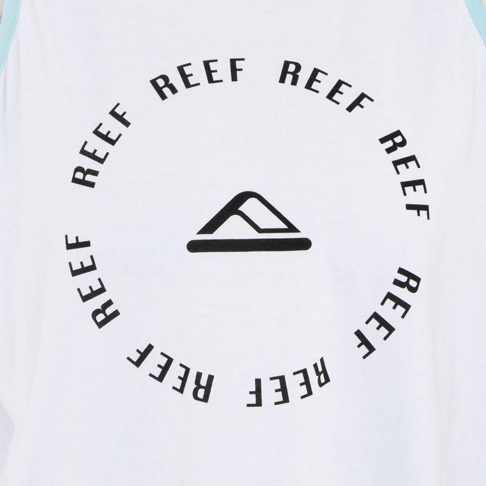 Polera Tank White Blue