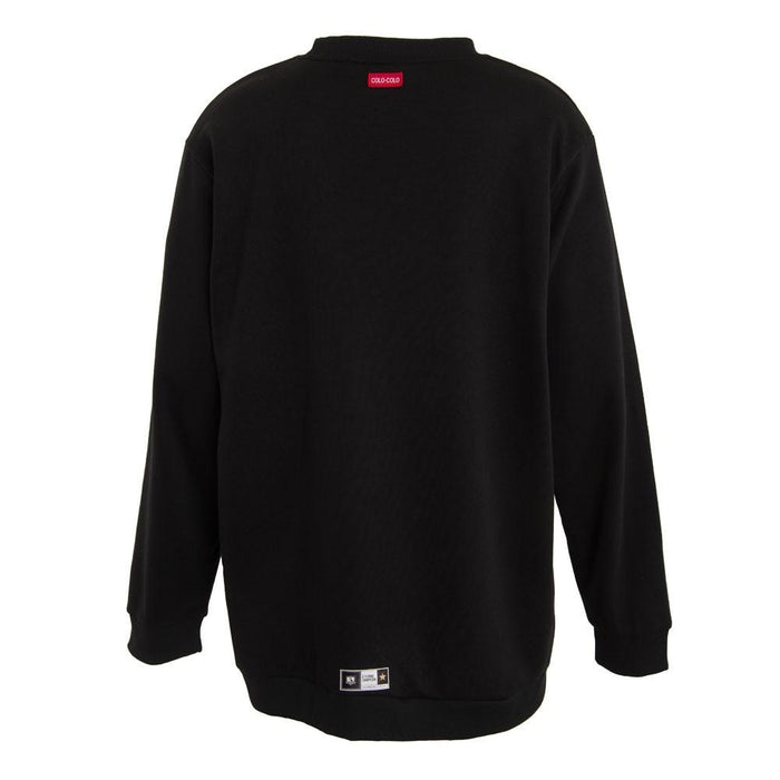 Poleron Crew Colo Colo Urbano "Letters" Cuello Alto Negro