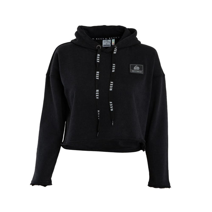 Poleron Crop Niña Dark Grey Print Back
