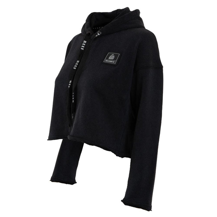 Poleron Crop Niña Dark Grey Print Back