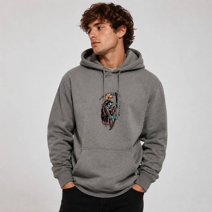 Poleron Hoodie Grimm Pizza Gun Heather