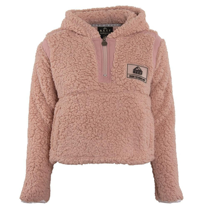Poleron Kids Crop Top Sherpa Pink