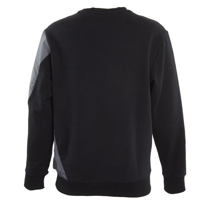 Poleron Men Authentic Crew Tech Velfend Black Darksmoke Grey