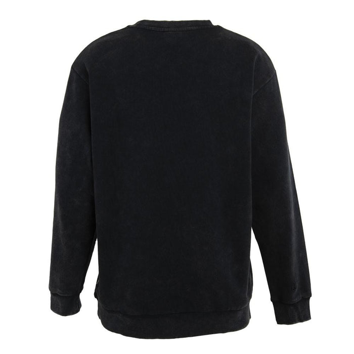 Poleron Men Crew All Black Logo Front
