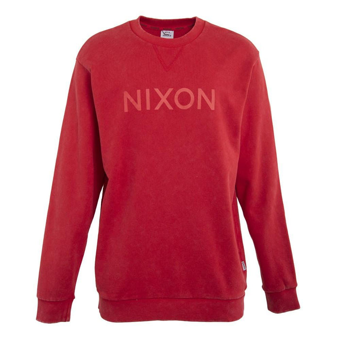 Poleron Men Crew Red Logo Front