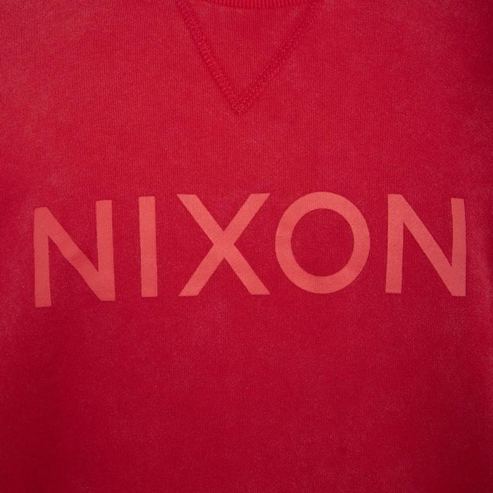 Poleron Men Crew Red Logo Front