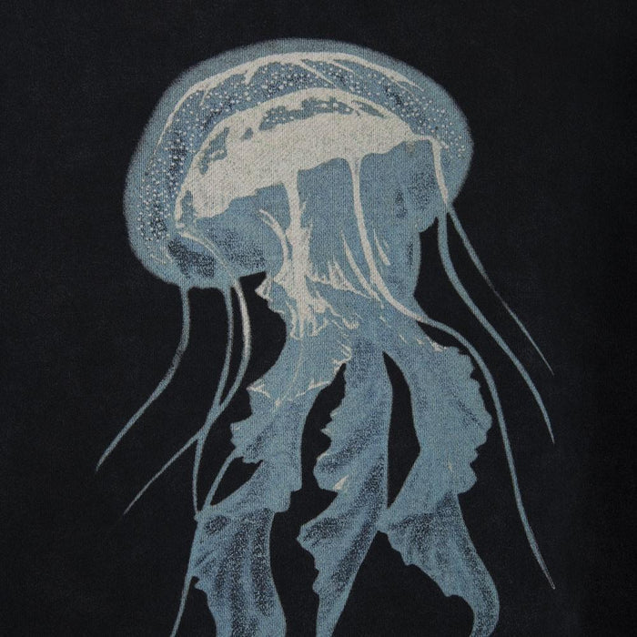 Poleron Men Full Zipper Jellyfish Print