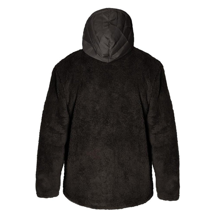 Poleron Sherpa Men Mid Zip All Black