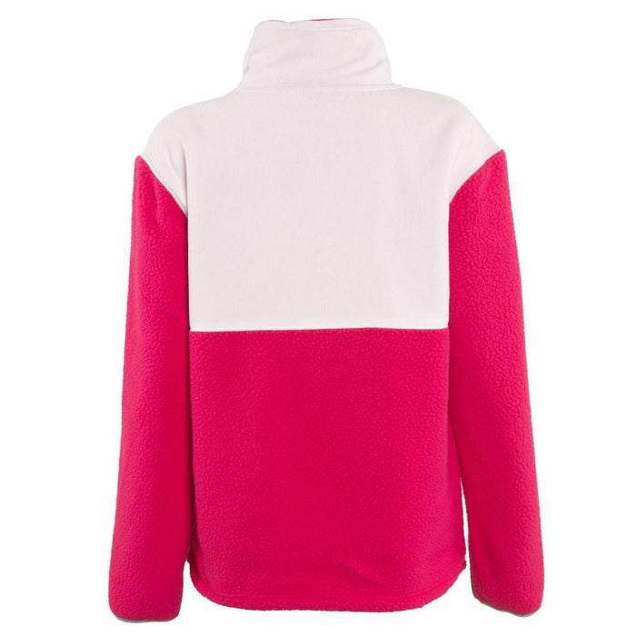Poleron Women Sherpa Fucshia White
